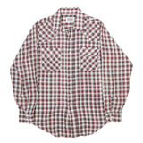 LEVI'S Mens Red & Beige Check Shirt M Long Sleeve Button Cotton Casual