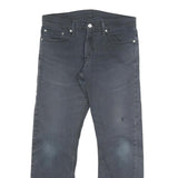 LEVI'S 514 Mens Jeans Black Slim Straight Denim Medium W33 L30 Classic Style