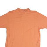 NAUTICA Mens Orange Short Sleeve Plain M Polo Shirt Cotton Summer Casual