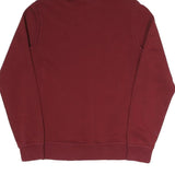 NIKE Mens Maroon Hoodie S Cotton Blend Pullover Hooded Sweatshirt