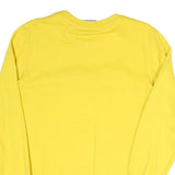 CHAMPION Mens Yellow Cotton Blend Crew Neck XS Logo Sweatshirt Pullover