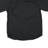 WRANGLER Mens Black & Cream Cotton Blend Short Sleeve Shirt M Casual Button