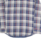 WINDBREAKER Mens Blue & Cream Plaid Shirt M Cotton Blend Casual Button Up