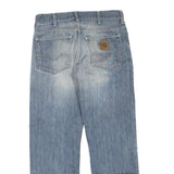 CARHARTT Mens Jeans Blue Regular Straight Denim W32 L28 Distressed Comfort