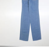EL PASO Womens Jeans Blue Regular Straight Denim Medium W29 L36 Zip Closure