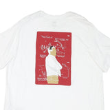 LEVI'S Mens White Graphic T-Shirt XL Short Sleeve Crew Neck Cotton Blend