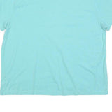 CHAMPION Womens Blue & Pink Graphic T-Shirt XL Short Sleeve Crew Neck Casual