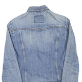LEVI'S Mens Blue Denim Jacket XS Cotton Blend Classic Button Closure Stylish