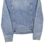 LEVI'S Mens Blue Denim Jacket XS Cotton Blend Classic Button Closure Stylish