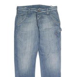 JACK & JONES Mens Jeans Blue Regular Straight Denim Medium W34 L31 Casual Wear