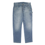 JACK & JONES Mens Jeans Blue Regular Straight Denim Medium W34 L31 Casual Wear