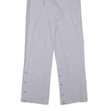 BRAGARD Womens Cotton Blend Regular Trousers W24 L33 Grey & White Check Pattern