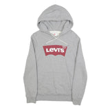LEVI'S Mens Grey Hoodie XS Cotton Blend Casual Pullover Lightweight