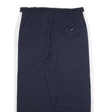 NAUTICA Mens Joggers Navy & White XL W38 L27 Relaxed Tapered Polyester
