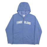 TIMBERLAND Mens Blue Zip Hoodie 2XL Cotton Blend Casual Style