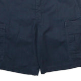 DICKIES Mens Navy Blue Cargo Shorts L W34 Workwear Polyester Blend