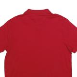 CHAPS Mens Red Polo Shirt XL Custom Fit Cotton Short Sleeve Plain