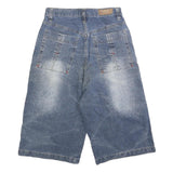 CARNABY Womens Shorts Blue Denim Casual XS W26 Relaxed Fit Cotton Blend