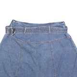 SONOMA Womens Blue Denim Skater Short Cotton Blend Size M Casual Summer Skirt