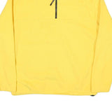 OLD NAVY Mens Yellow Pullover Plain 1/4 Zip Regular Fit L Polyester Blend Jumper