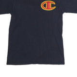 CHAMPION Mens Navy Blue Cotton Classic T-Shirt Short Sleeve Crew Neck L Logo