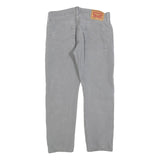 LEVI'S 502 Mens Jeans Grey Regular Straight Denim Medium W31 L26 Cotton Blend