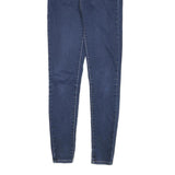 LEVI'S Womens Slim Blue Denim Slim Jeans W25 L29 Classic Cotton Blend Zip