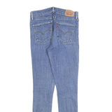 LEVI'S Womens Slim Blue Denim Light Wash Jeans W29 L30 Skinny Cotton Blend Zip