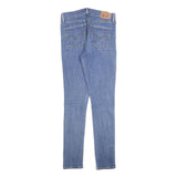 LEVI'S Womens Slim Blue Denim Light Wash Jeans W29 L30 Skinny Cotton Blend Zip
