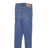 LEVI'S Womens Slim Blue Skinny Denim Light W24 L28 Ripped Distressed Jeans