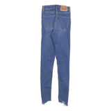 LEVI'S Womens Slim Blue Skinny Denim Light W24 L28 Ripped Distressed Jeans