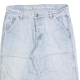 OKAY JEANS Mens Light Blue Denim Casual Shorts M W34 Cotton Blend