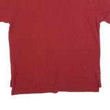 POLO RALPH LAUREN Mens Red Blue Pony Logo Short Sleeve Polo Shirt XL Cotton