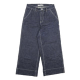 EICH TOO Womens Jeans Blue Relaxed Wide-Leg Denim Raw W28 L25 Stylish Casual