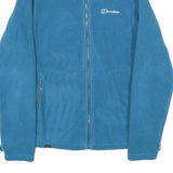 BERGHAUS Womens Blue Fleece Jacket UK 12 Polyester Zip Outdoor Warm
