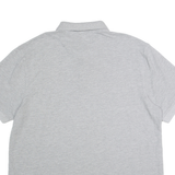 CHAPS Mens Grey Polo Shirt XL Cotton Blend Short Sleeve Plain Classic Logo