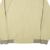 CANSON Mens Beige Bomber Jacket L Polyester Blend Zip Plain Classic Casual Wear