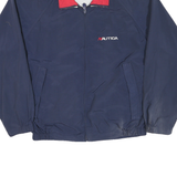 NAUTICA Mens Navy & Red Challenge Zip Jacket M Polyester Blend Sailing