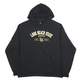 CHAMPION Mens Black Long Beach State 49ers Hoodie 2XL Cotton Blend Pullover