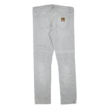 CARHARTT Womens Regular Fit Jeans Light Blue Denim W36 L32 Zip Cotton Blend