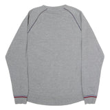 FILA Mens Grey Crew Neck M Cotton Sweatshirt Casual Pullover Logo Embroidered