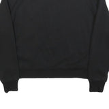 CALVIN KLEIN JEANS Womens Black Cotton Blend Crew Neck M Logo Print Sweatshirt