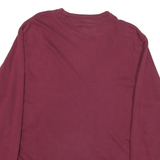 CHAMPION Mens Maroon Crew Neck L Cotton Blend Casual Sweatshirt