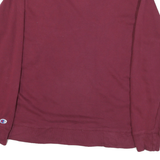 CHAMPION Mens Maroon Crew Neck L Cotton Blend Casual Sweatshirt
