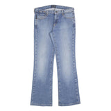 ARMANI JEANS Womens Regular Fit Blue Denim Flared Jeans W30 L30 Stylish