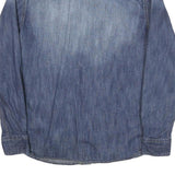 LEVI'S Mens Blue Denim Shirt S Classic Western Style Cotton Blend