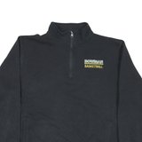 RUSSELL ATHLETIC Mens Black Bowen Basketball Half Zip L Sweatshirt Cotton Blend
