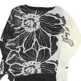 PHASE EIGHT Womens Black & White Floral Day Polyester Blend Shift Dress UK 12