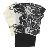PHASE EIGHT Womens Black & White Floral Day Polyester Blend Shift Dress UK 12