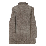 MAX&CO Womens Brown Wool Blend Herringbone Button Jacket UK 10 Classic Tailored